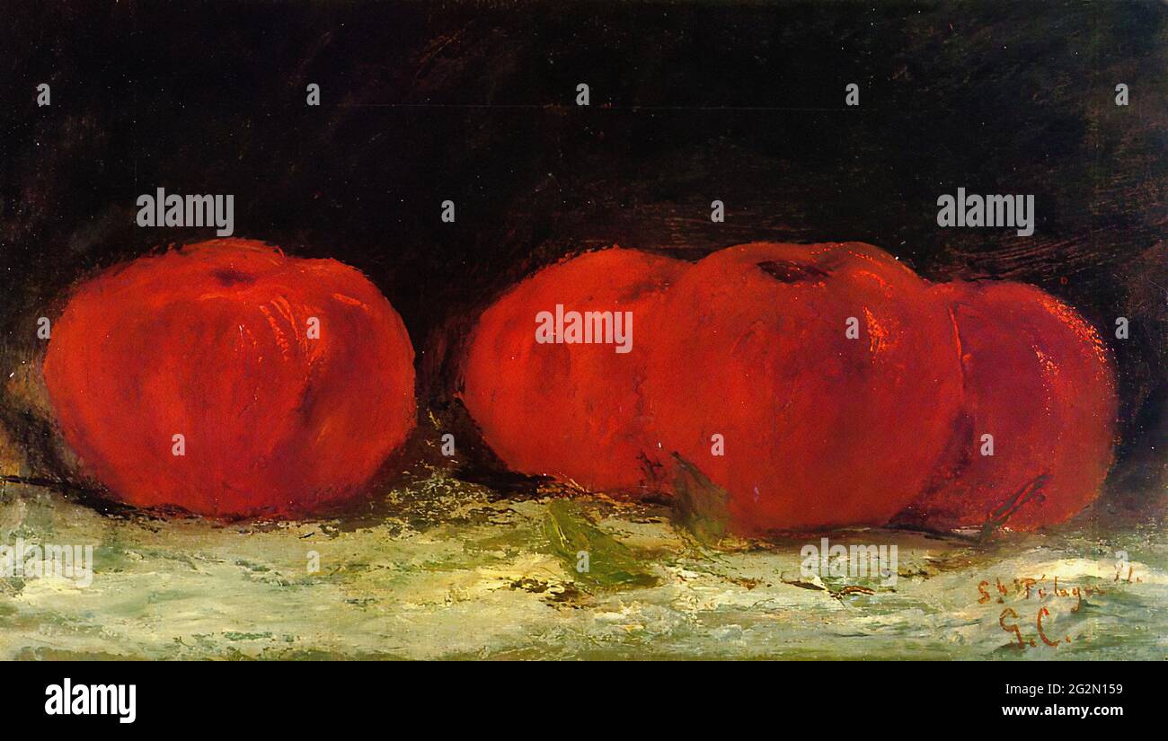 Gustave Courbet - Red Apples 1871 Stock Photo - Alamy