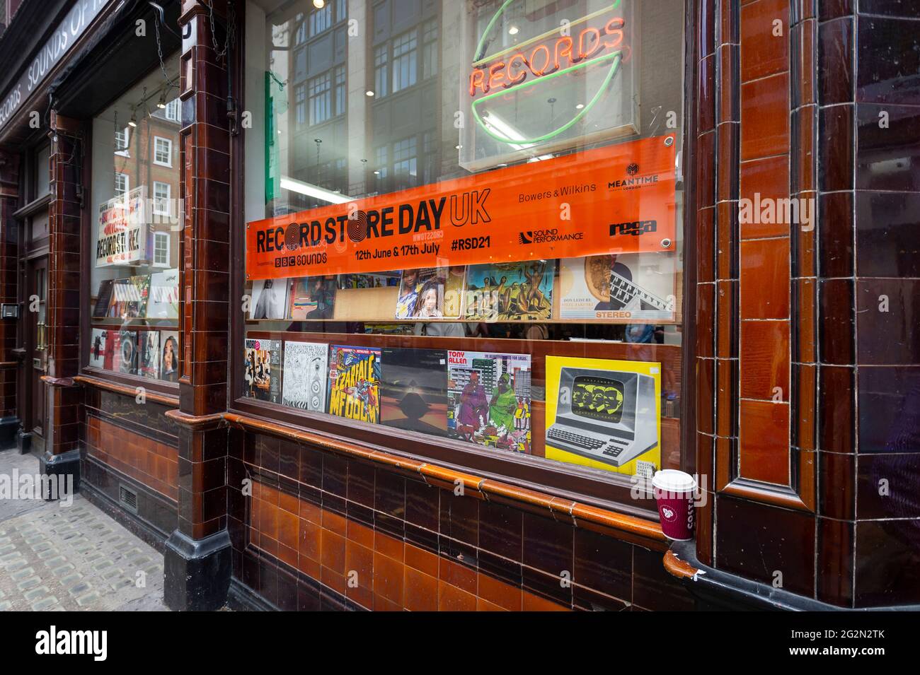London Uk 12 June 21 Outside Sounds Of The Universe Records In Soho On Record Store Day Where Independent Record Shops Worldwide Celebrate Music Including Special Vinyl Releases Made Exclusively For The