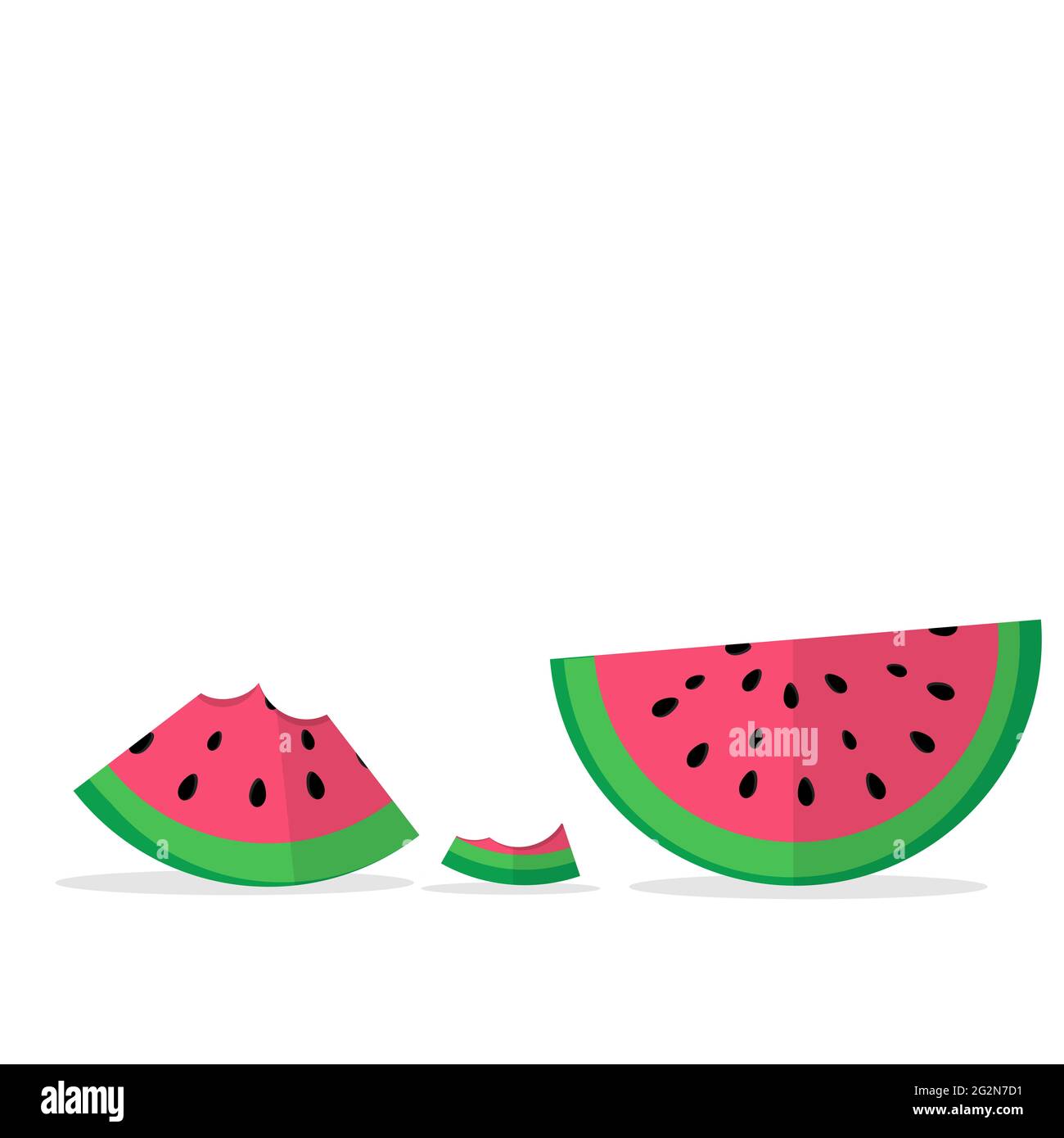 Fresh watermelon in pieces Stock Photo