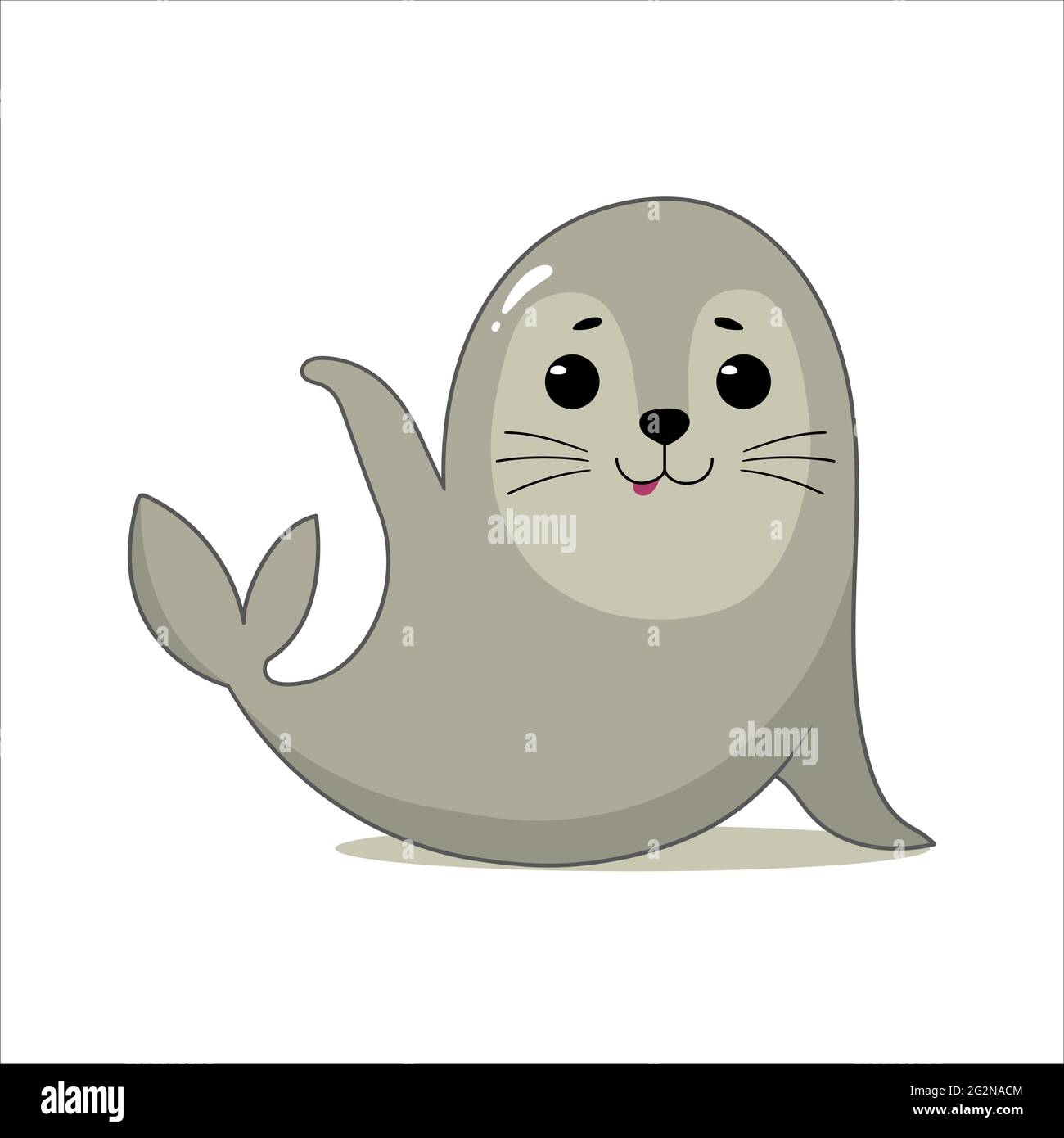 Happy cartoon seal. Vector illustration Stock Vector Image & Art Alamy