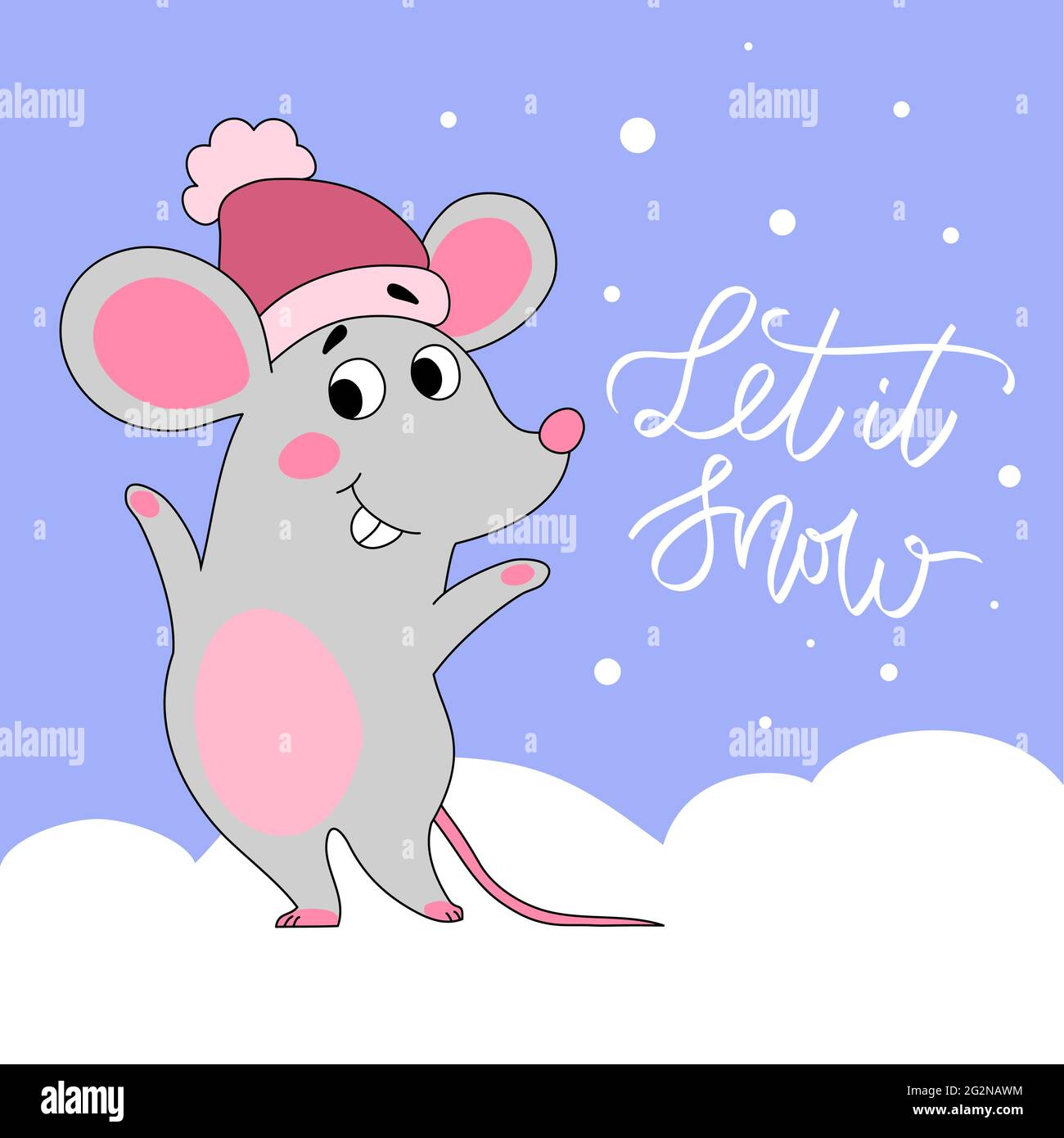 Happy birthday mouse Stock Vector Images - Alamy