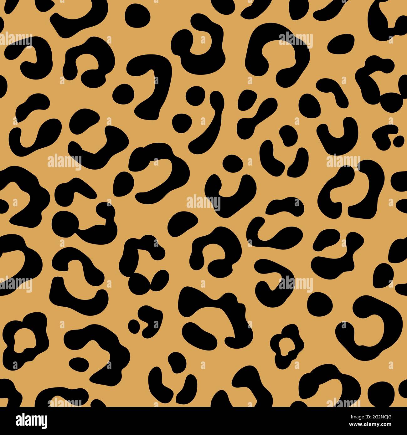 Leopard print. Seamless leopard pattern. Leopard spots. Abstract animal print. Vector Stock Vector