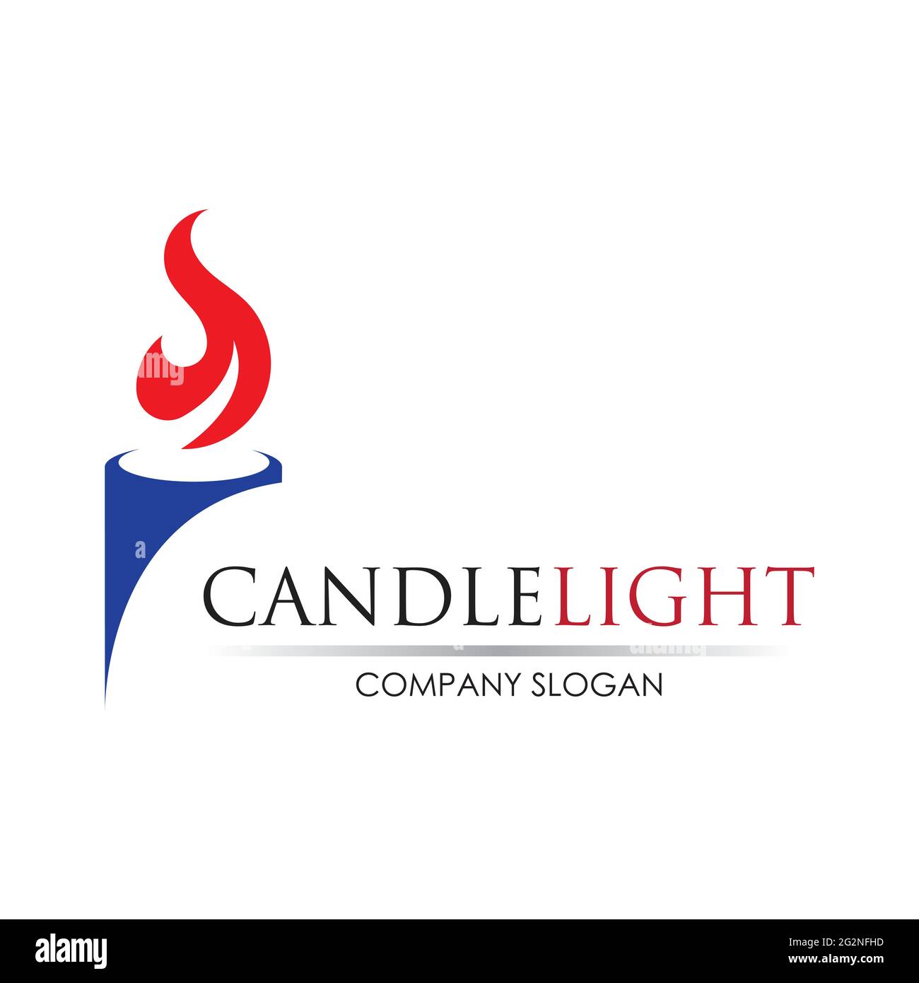 Candle light icon logo design vector template Stock Vector