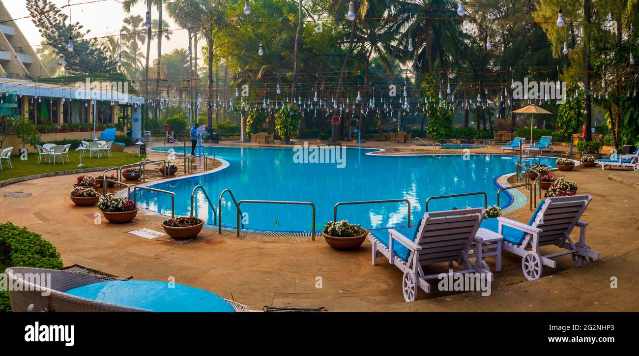 MUMBAI, INDIA - December 31, 2021: Beautifully decorated and chair ...