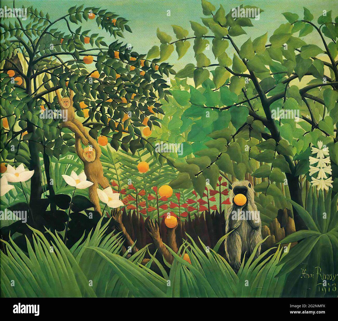 Henri Rousseau a.K.a Le Douanier Rousseau - Exotic Landscape 1910