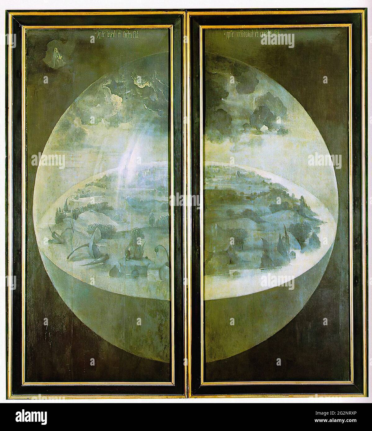 Hieronymus Bosch Garden Earthly Delights Outer Wings Triptych 1500