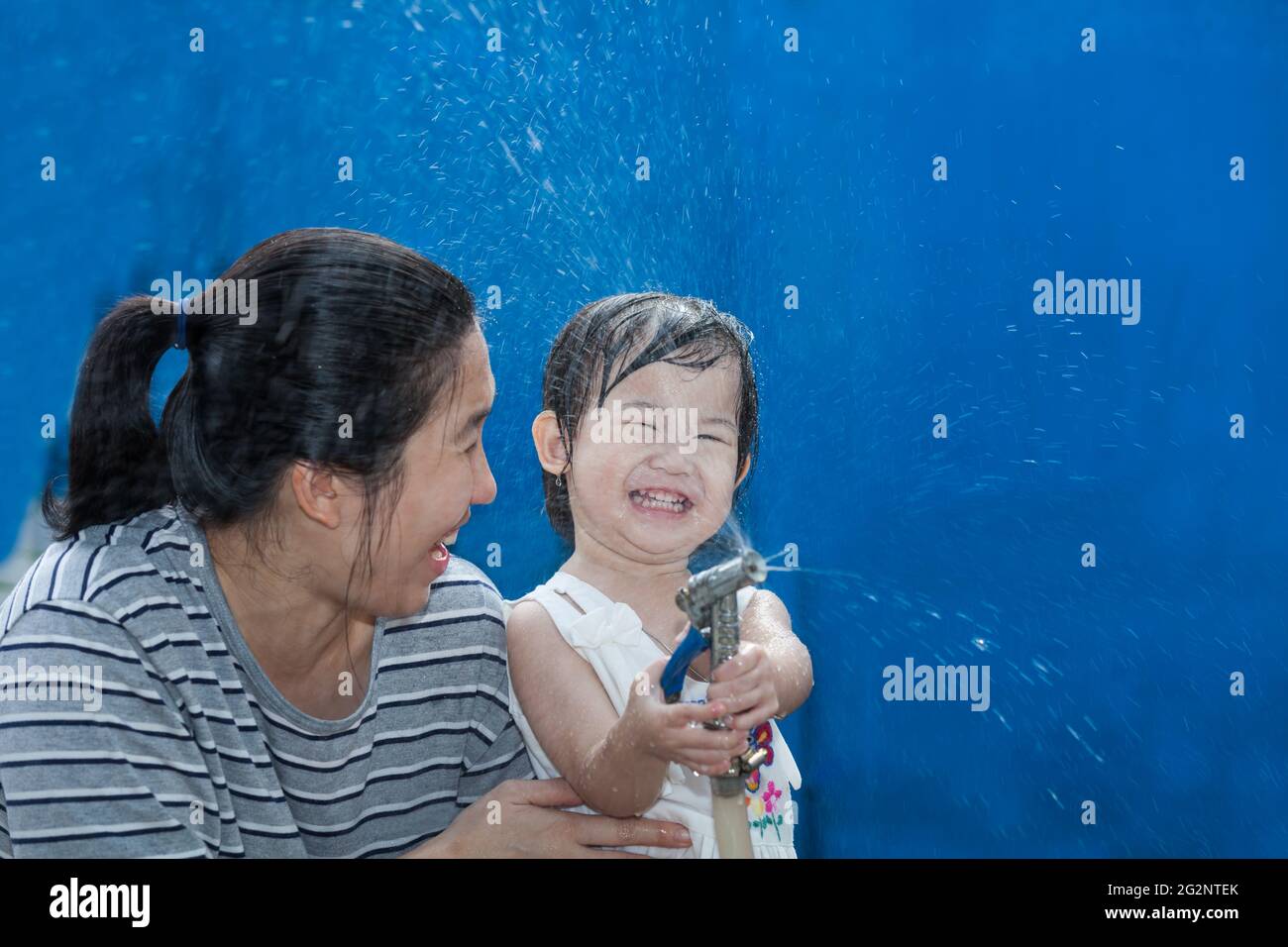little thai girl swim 