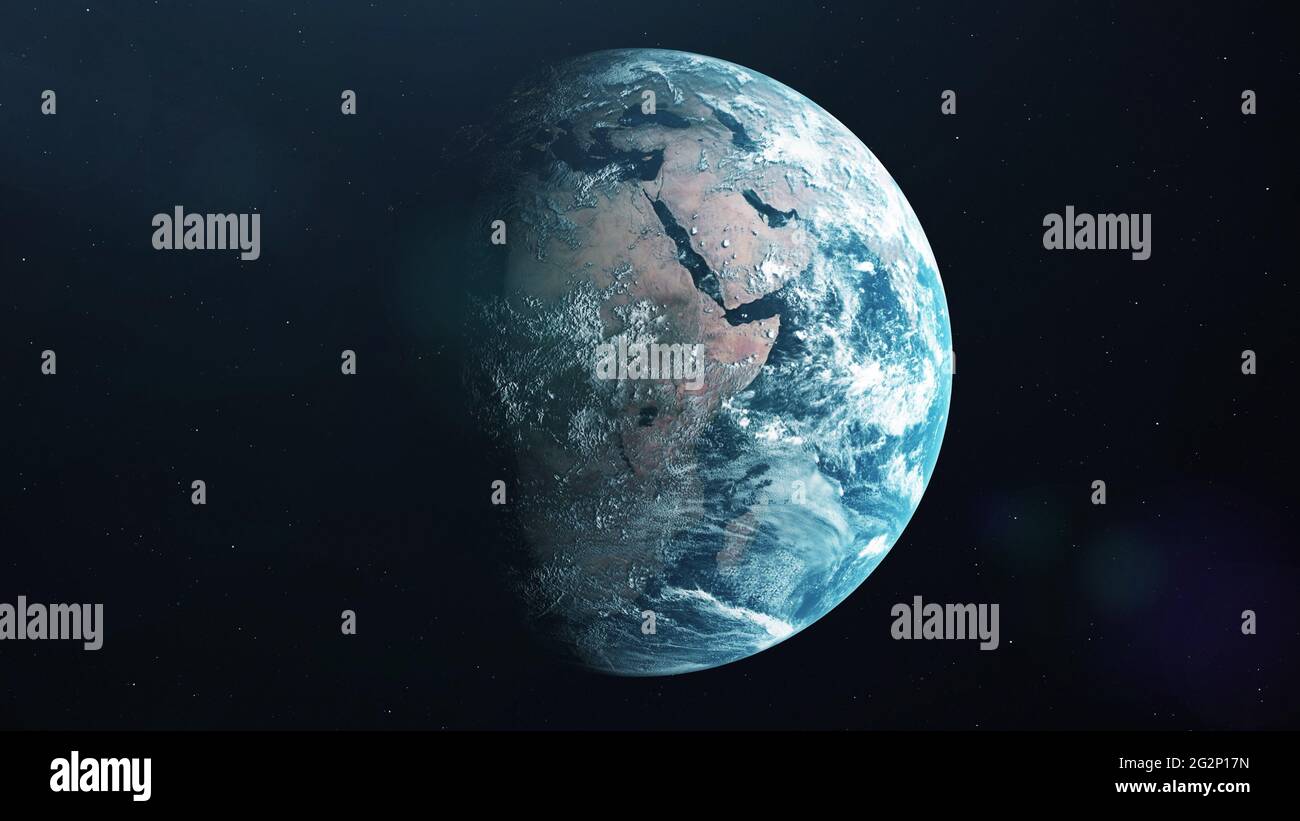 Photo realistic spinning planet earth hi-res stock photography and ...