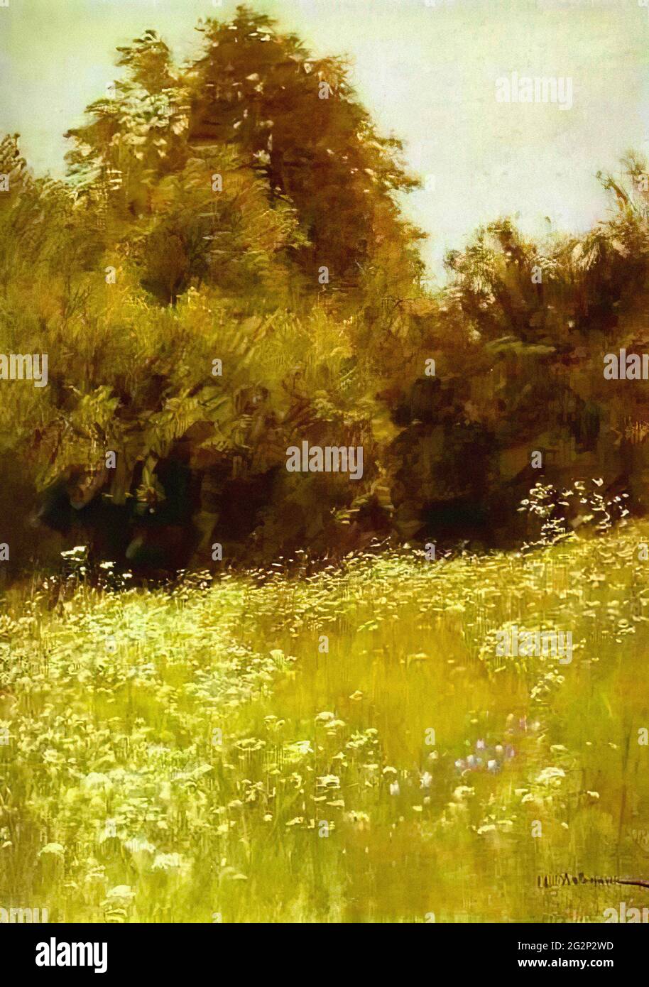 Isaac Levitan - Meadow Edge Forest 1898 Stock Photo - Alamy