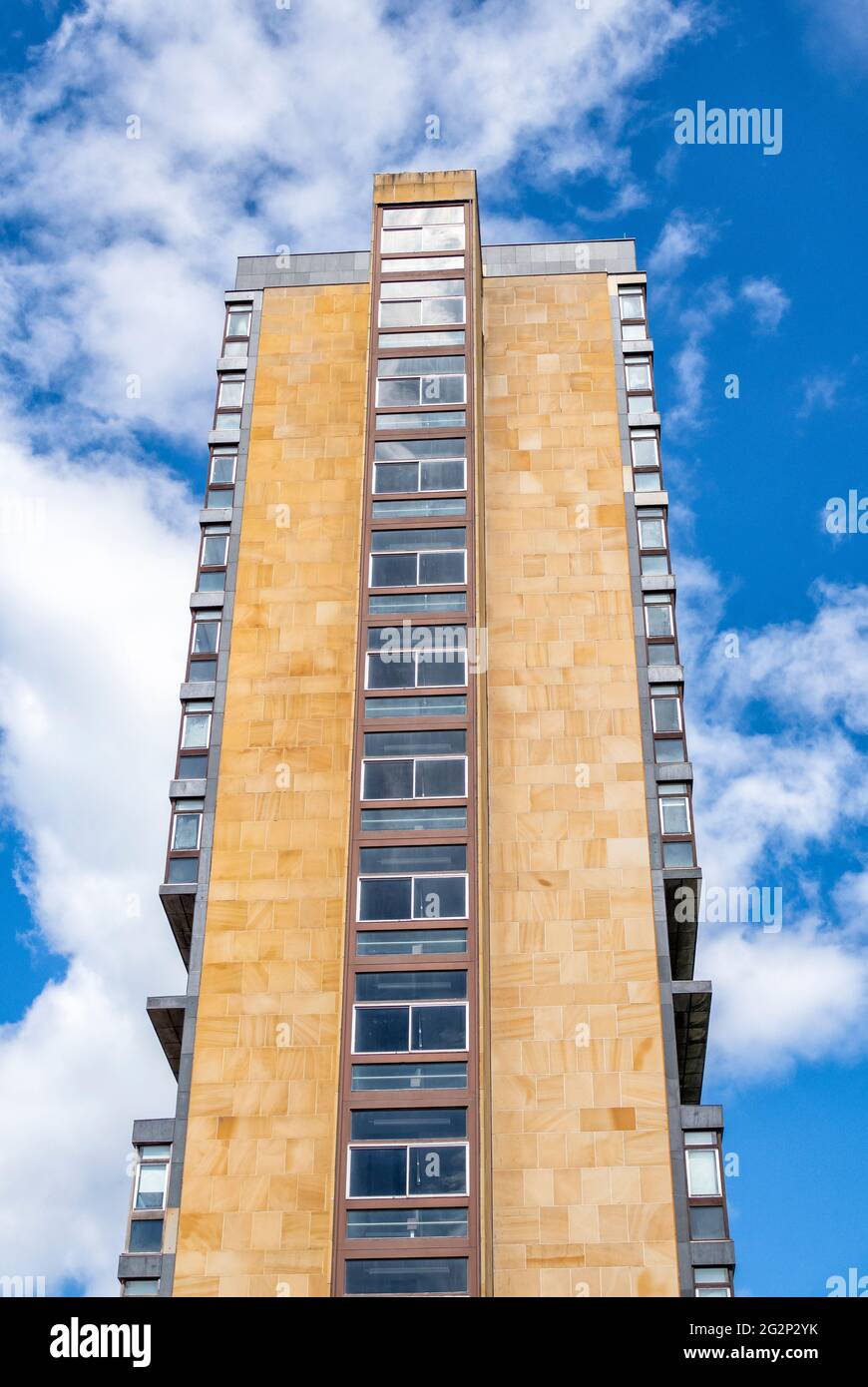 40 George Square, formerly called the David Hume Tower, from Buccleuch Place, Edinburgh, Scotland, UK Stock Photo