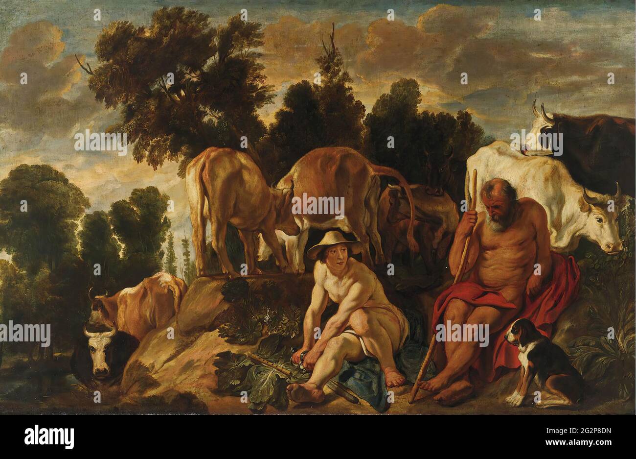 Jacob Jordaens Landscape with Mercury and Argos Stock Photo Alamy