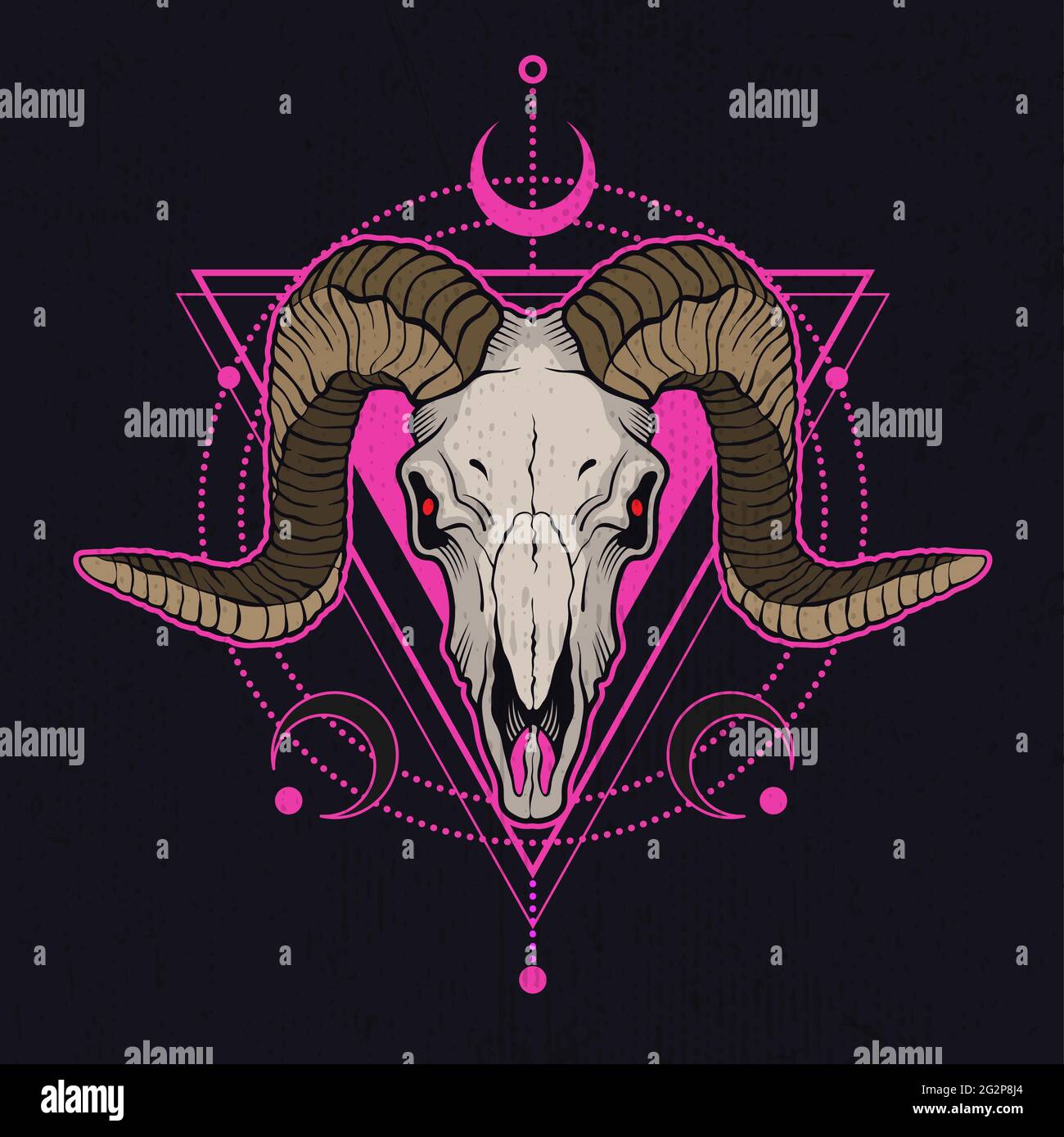 Ram Skull Decorated with Roses Vector Sketch Stock Vector - Illustration of  symbol, festival: 177491317