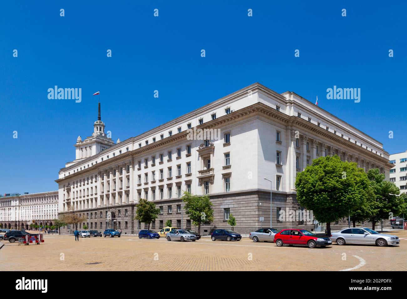 Sofia, Bulgaria - May 18 2019: The Party House is the seat of the Central Committee of the Bulgarian Communist Party during the period of the People's Stock Photo