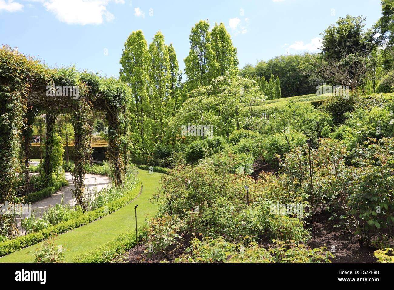 The Alnwick Garden, Alnwick, Northumberland Stock Photo Alamy
