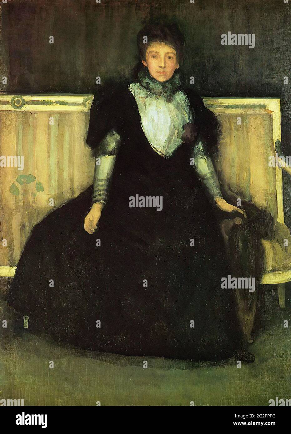 James Abbott Mcneill Whistler -  Green Violet Portrait Mrs Walter Sickert 1886 Stock Photo