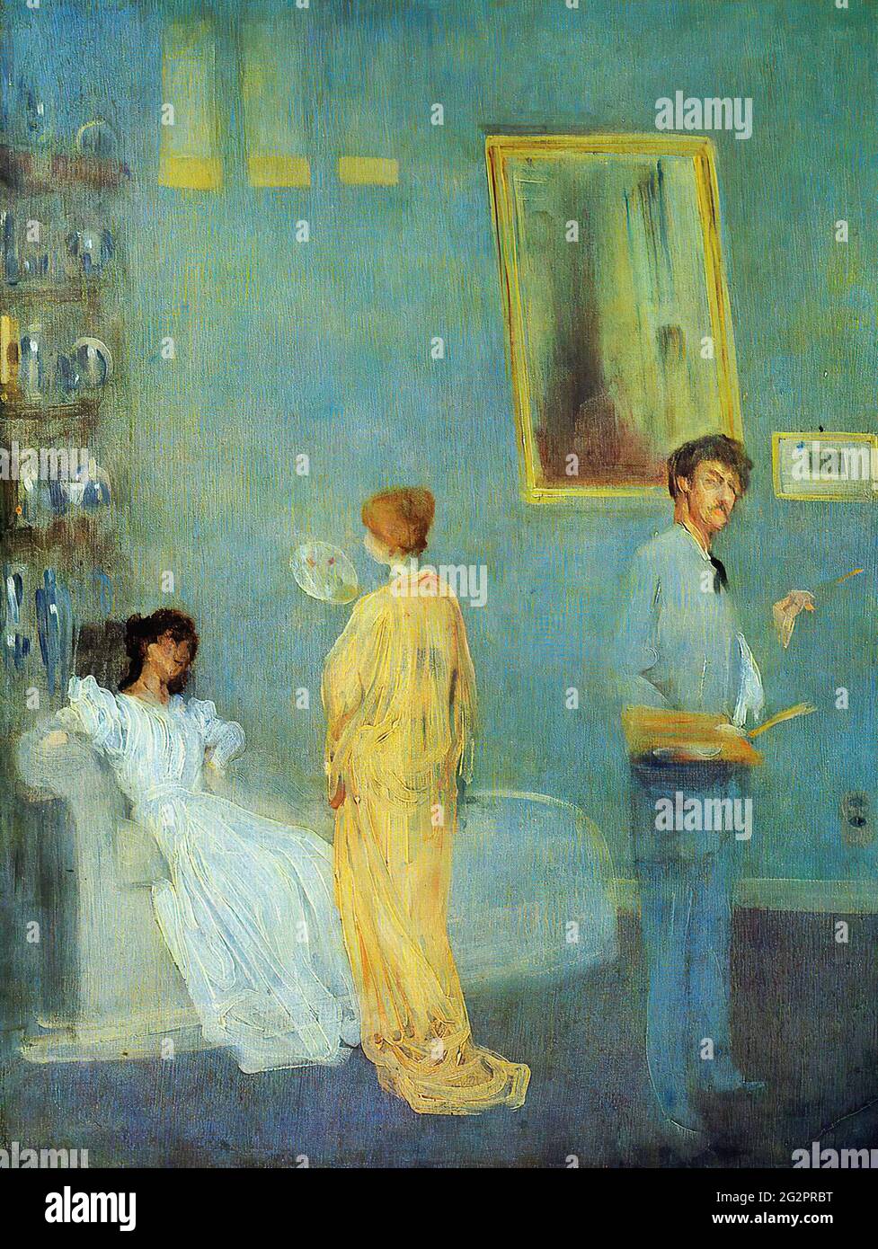 James Abbott Mcneill Whistler - Whistler His Studio C 1865 Stock