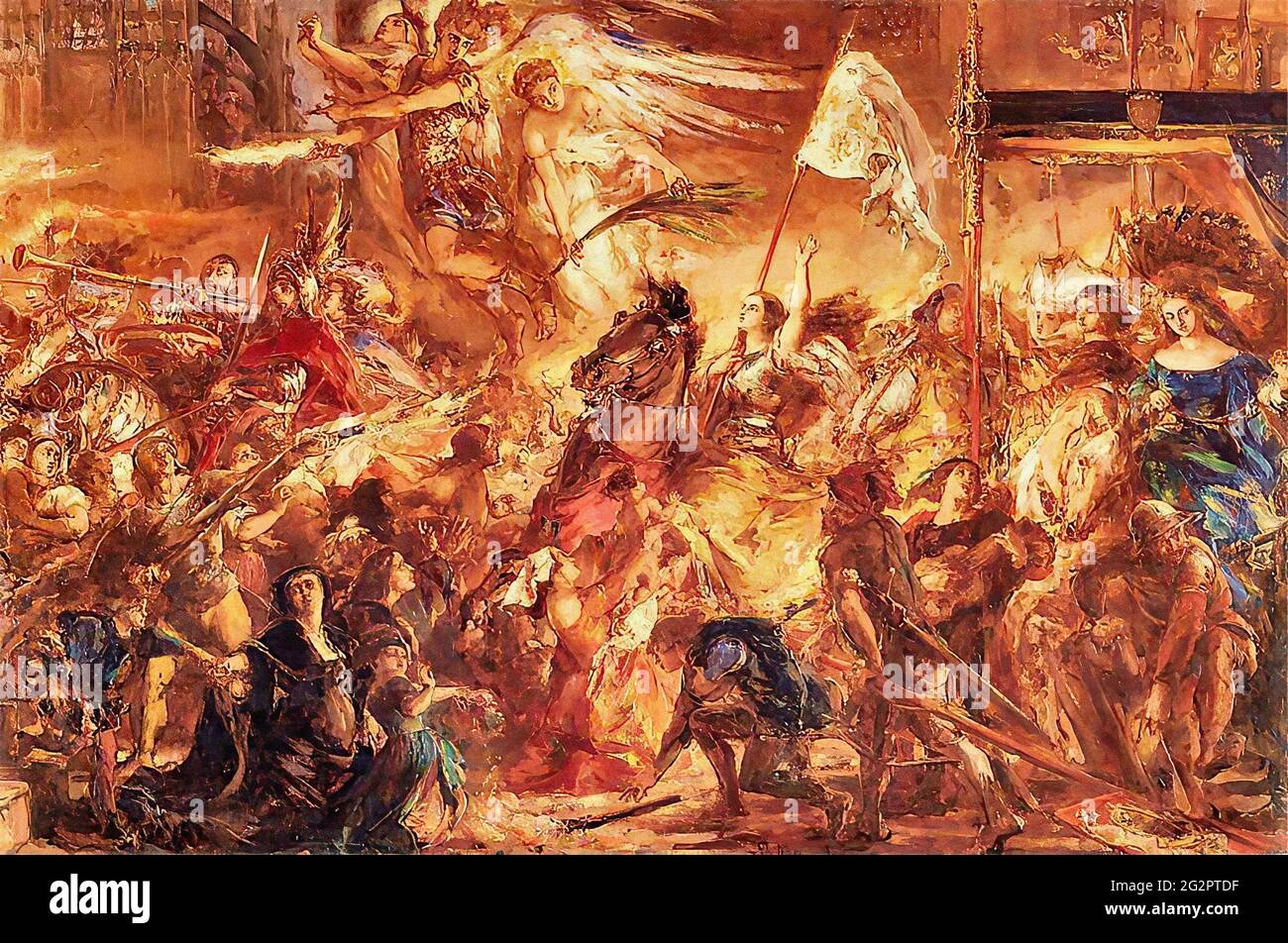 Jan Matejko Maid Orleans 1 Stock Photo Alamy