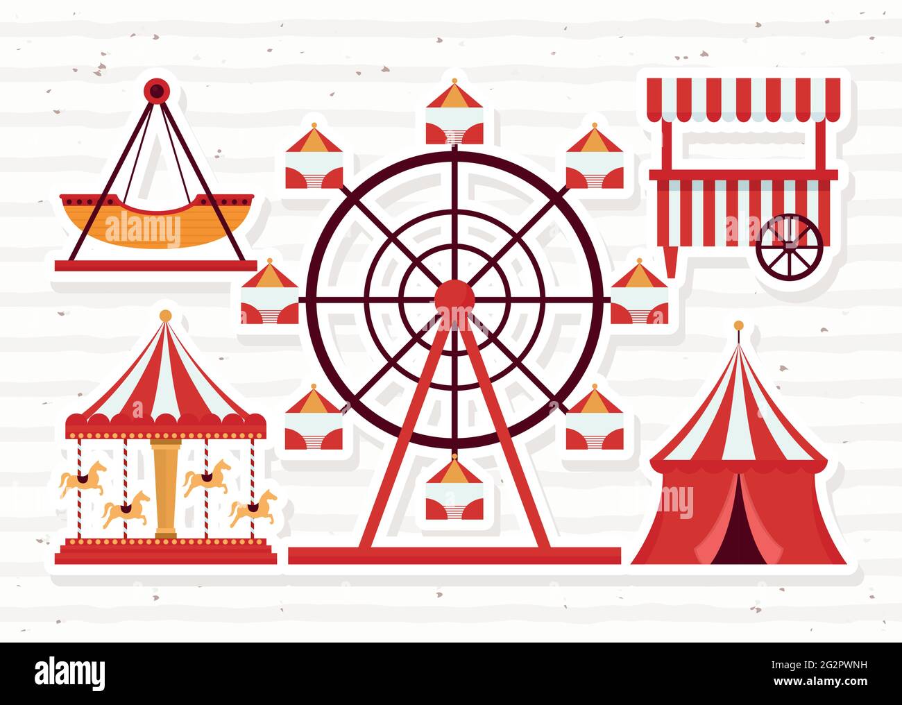 fair attractions and tent Stock Vector Image & Art - Alamy