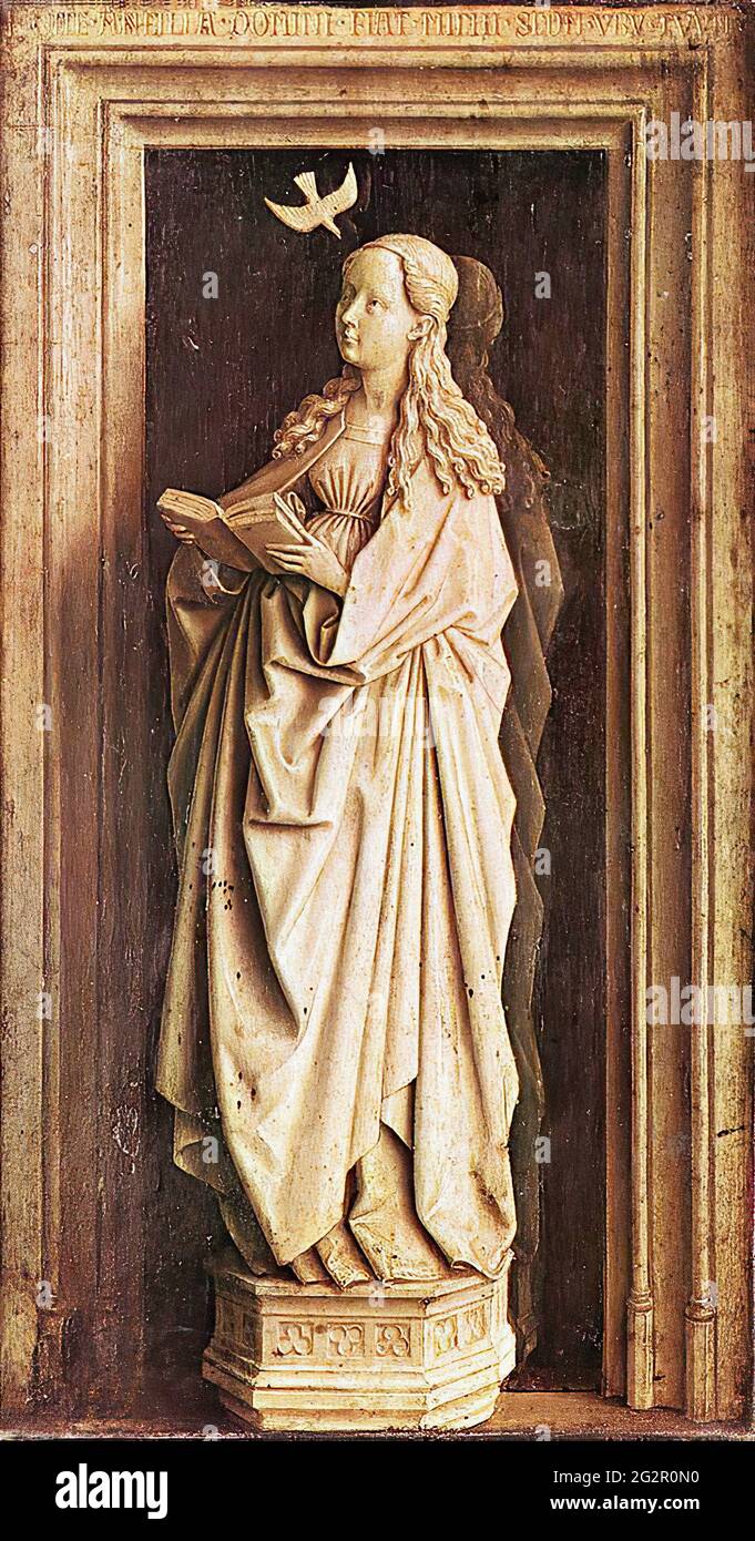 Jan Van Eyck -  Annunciation 2 1436 Stock Photo