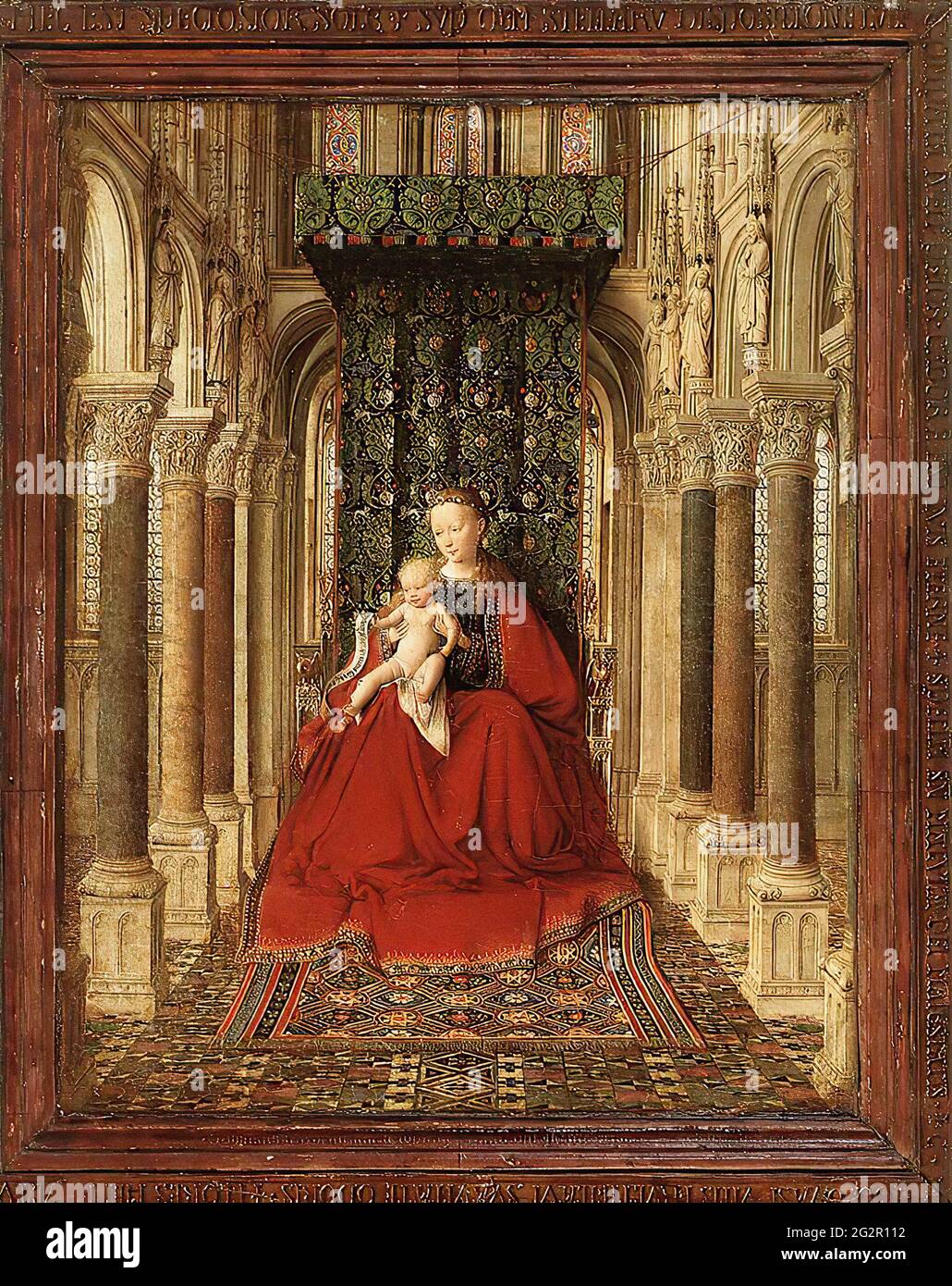 Jan Van Eyck - Small Triptych Central Panel Stock Photo - Alamy