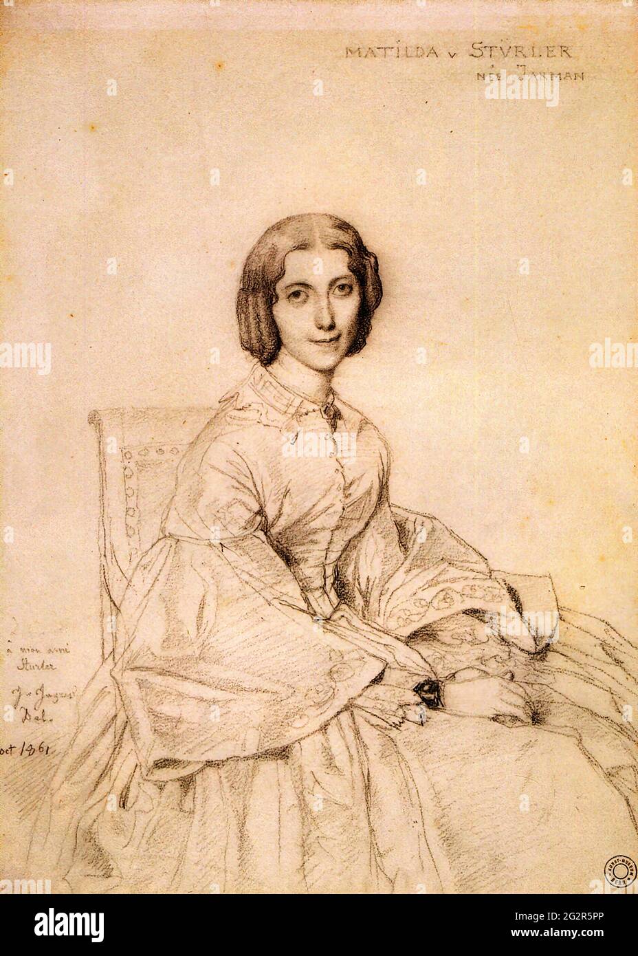 Jean-Auguste-Dominique Ingres - Madame Franz Adolf Von Stuerler Born Matild  Jarman Stock Photo - Alamy
