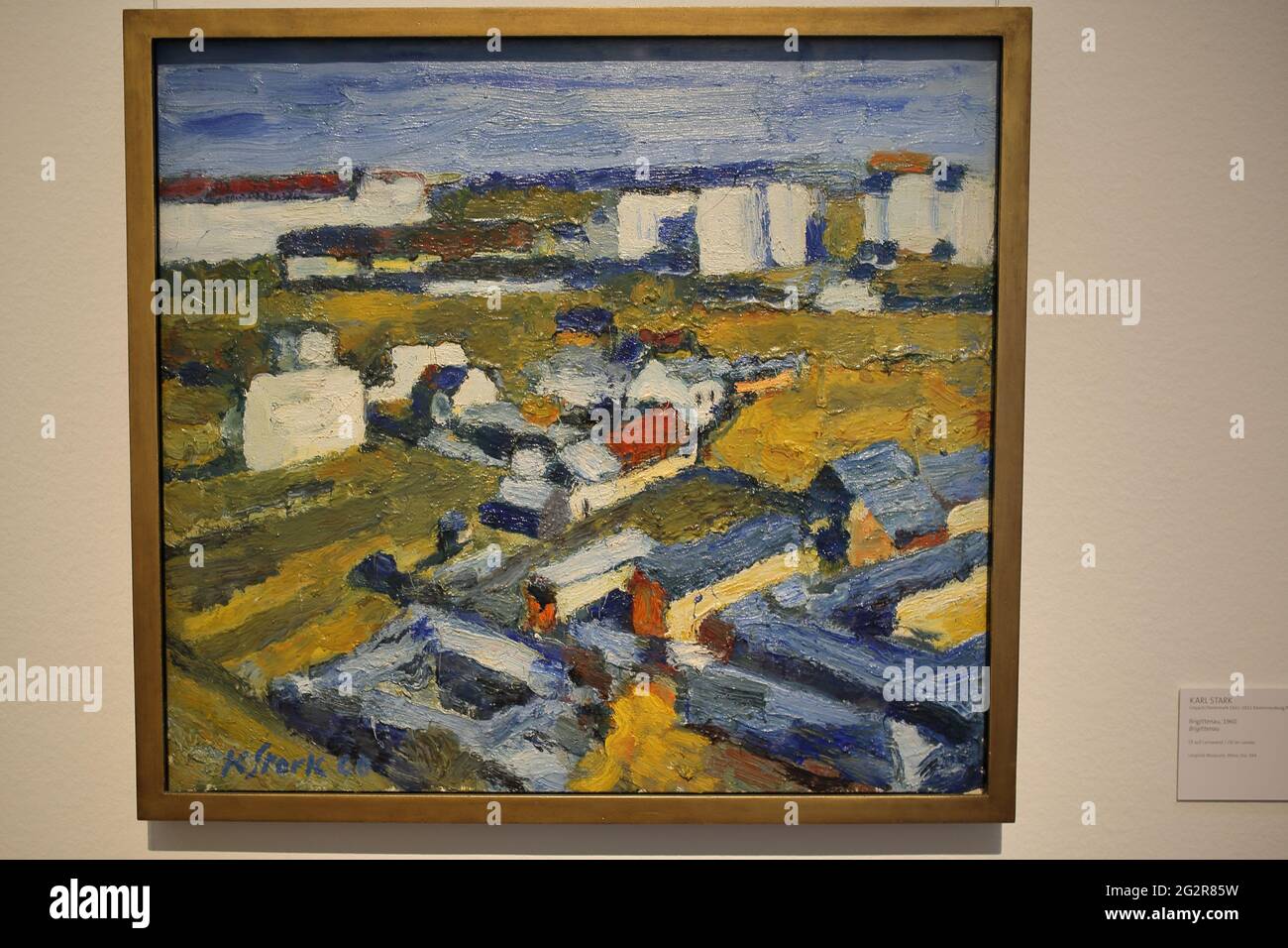 Brigettenau 1960, by Austrian modernist painter Karl Stark Stock Photo
