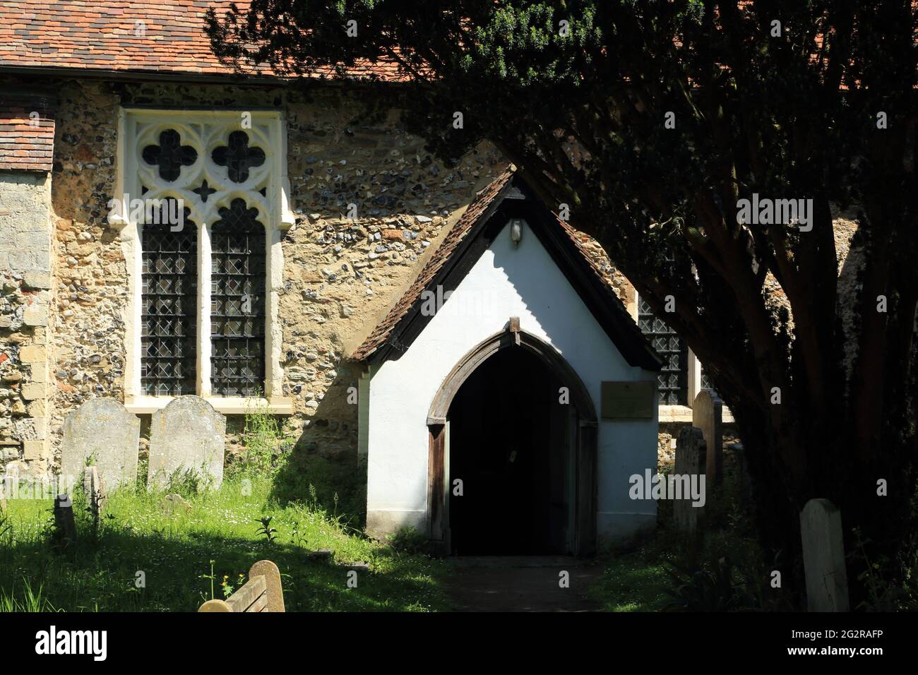 Entrance to Church of St Mary the Virgin, Fordwich, Canterbury, Kent