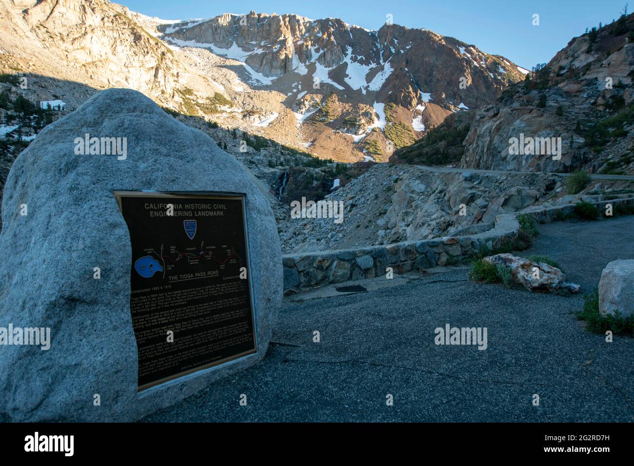 Tioga Pass is outside of the east gate of Yosemite National Park and the state highway is at the