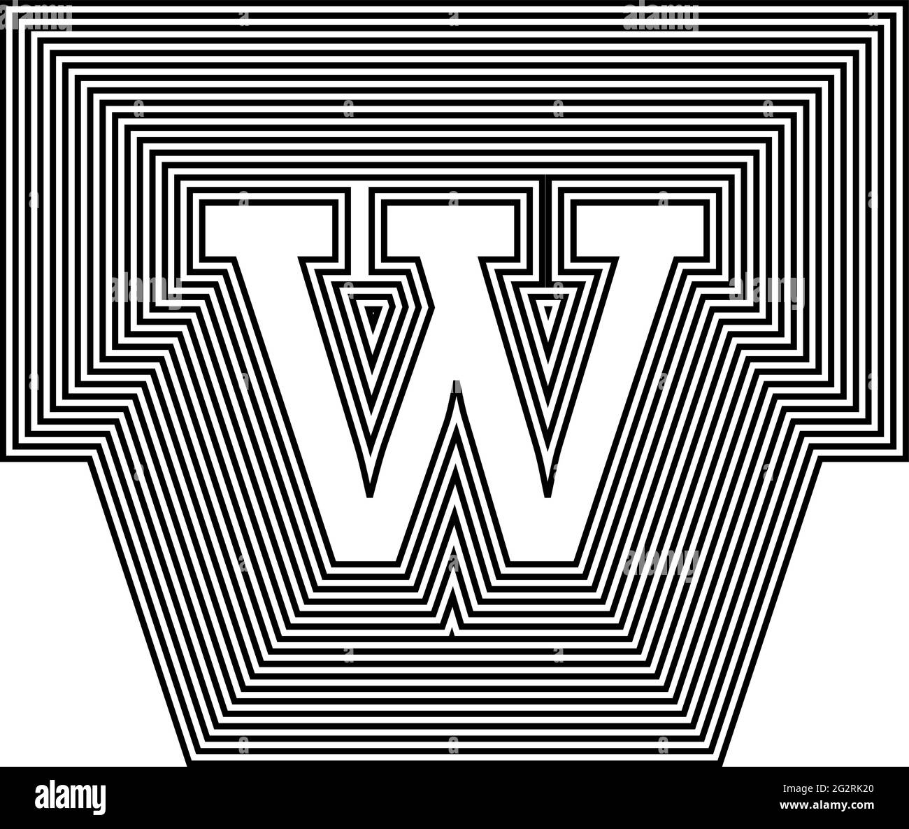 Letter w clipart Stock Vector Images - Alamy