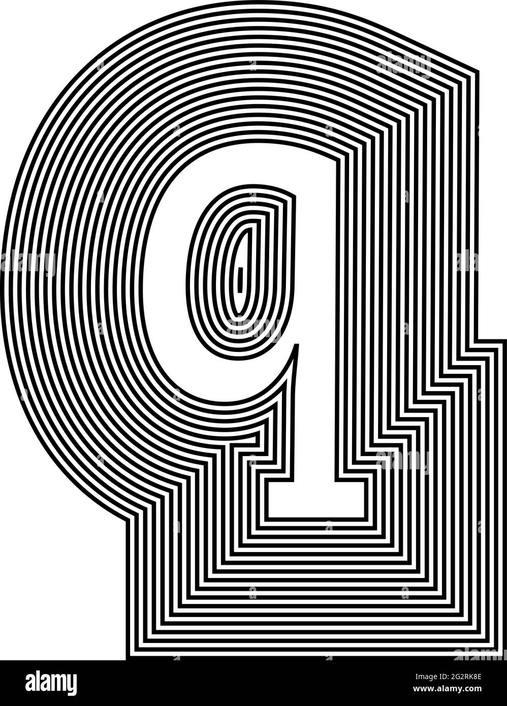 Letter q Line Logo Icon Design Vector Illustration Stock Vector Image & Art Alamy