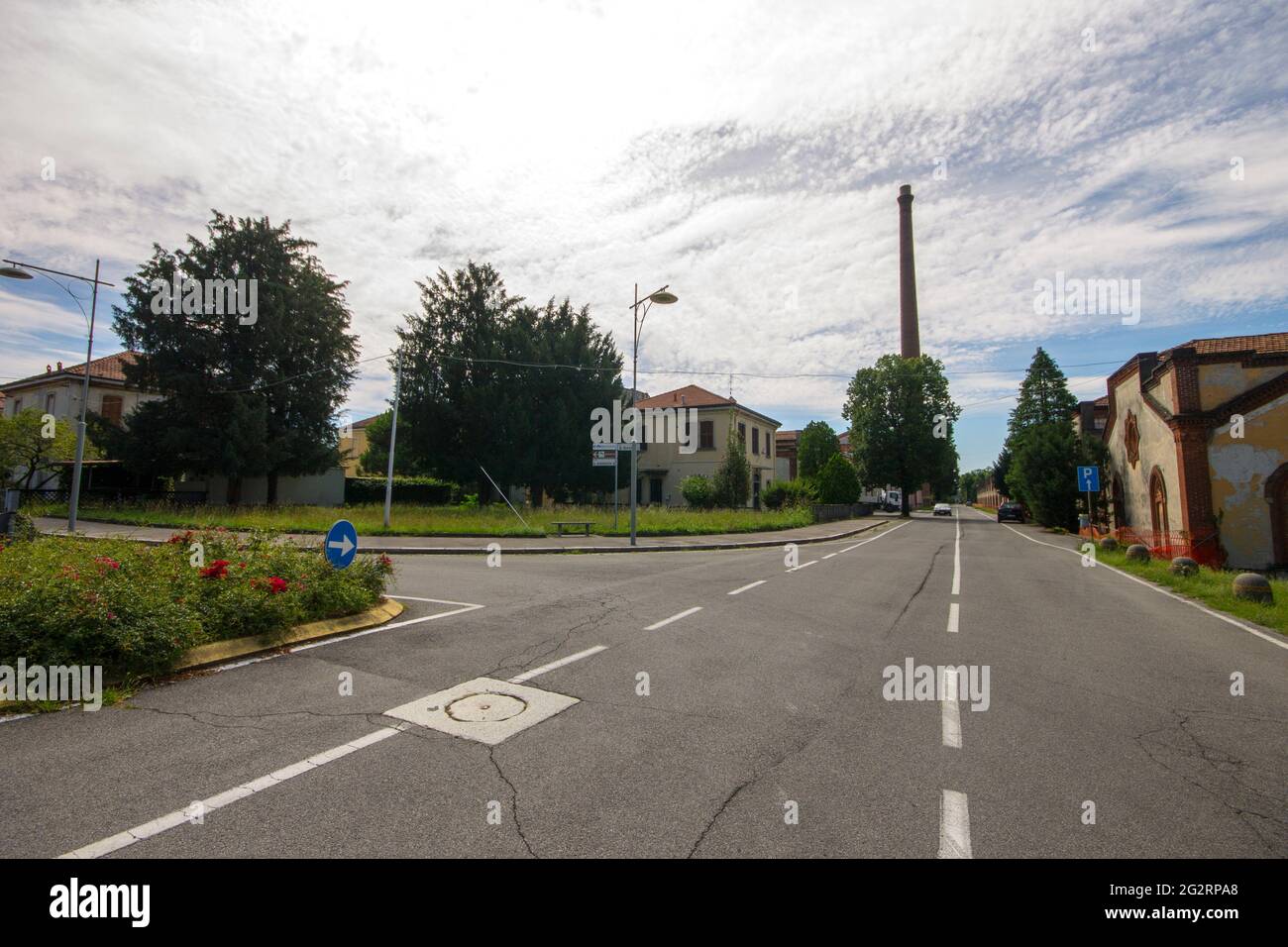 Crespi d'Adda, a historic settlement in Lombardy, Italy, great example