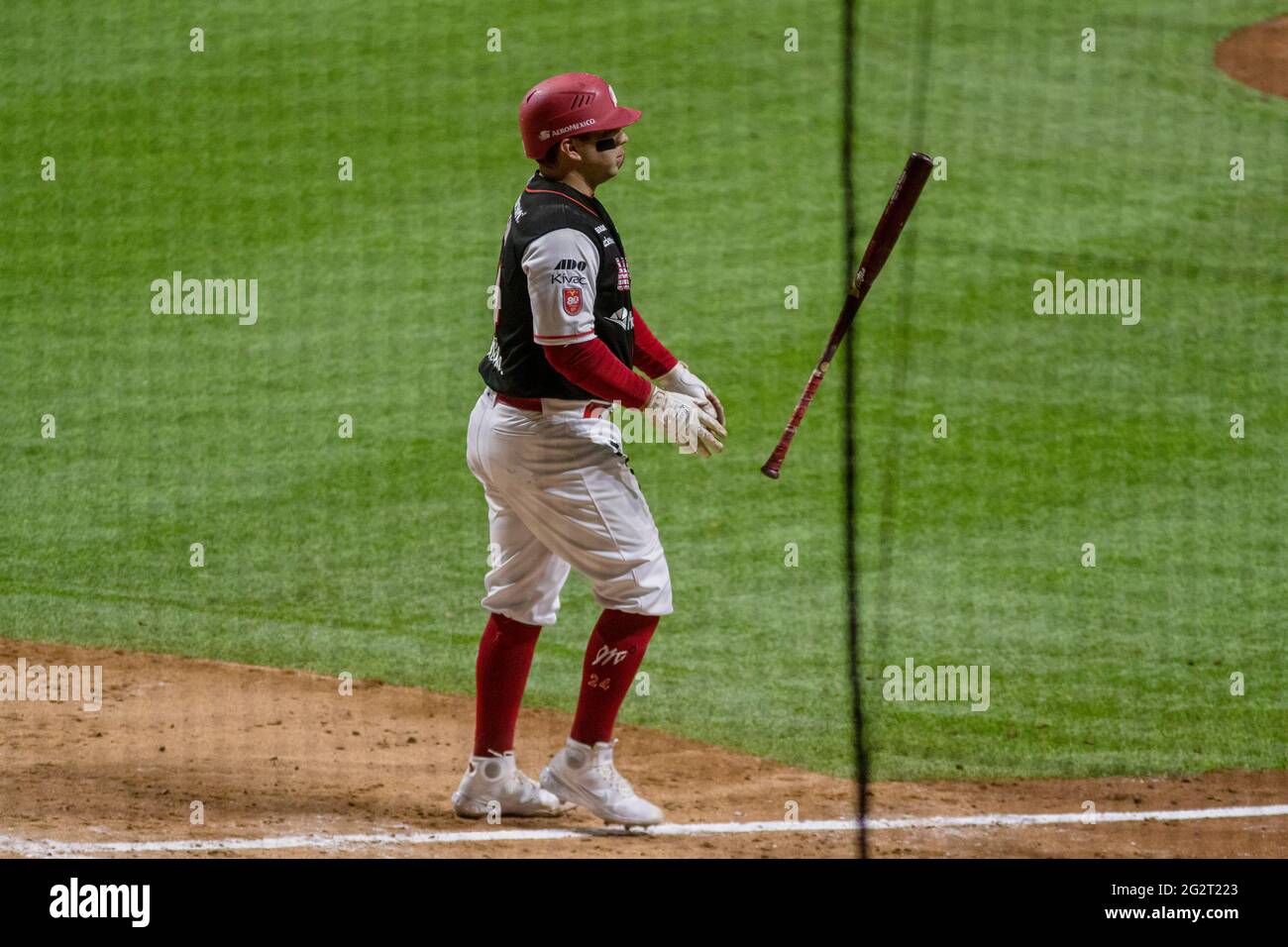 MEXICO CITY, MEXICO JUNE 11 Julian Leon (24) of. the Diablos Rojos