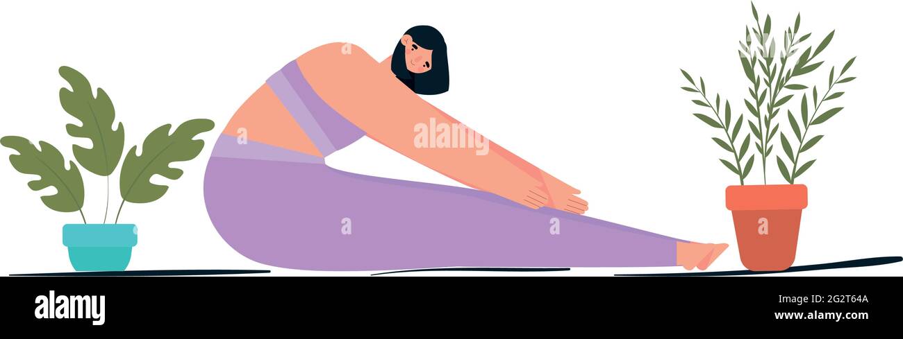 beautiful fitness woman Stock Vector Image & Art - Alamy