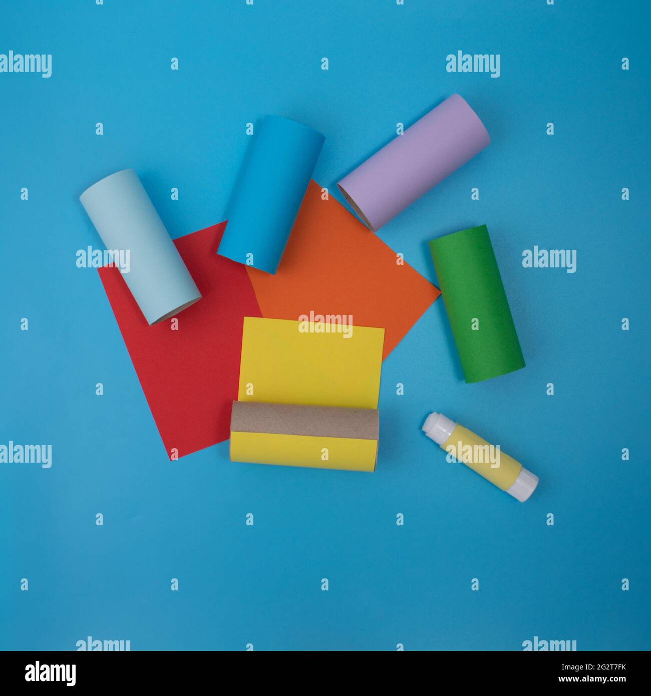 toilet paper roll craft concept for kid and kindergarten, DIY, tutorial, step by step