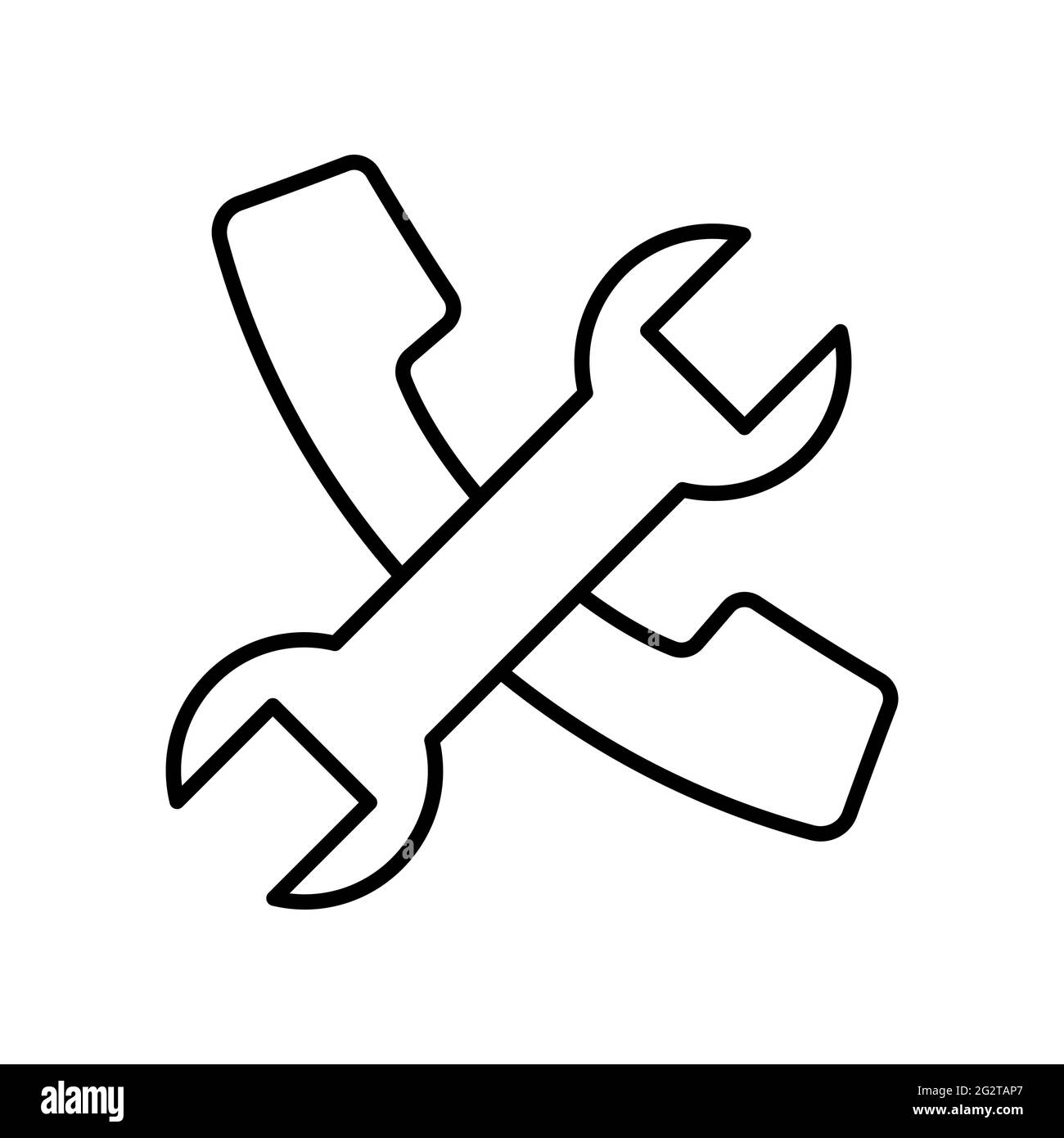 Help, repair thin line symbol., mending Icon, logo Vector Illustration ...
