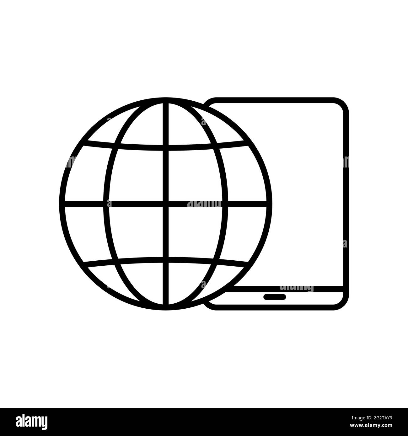 Worldwide support icon. Vector Illustration EPS10 Stock Vector