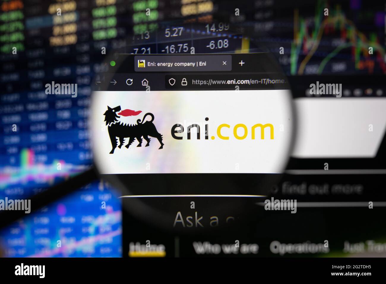 Eni technology logo hi-res stock photography and images - Alamy
