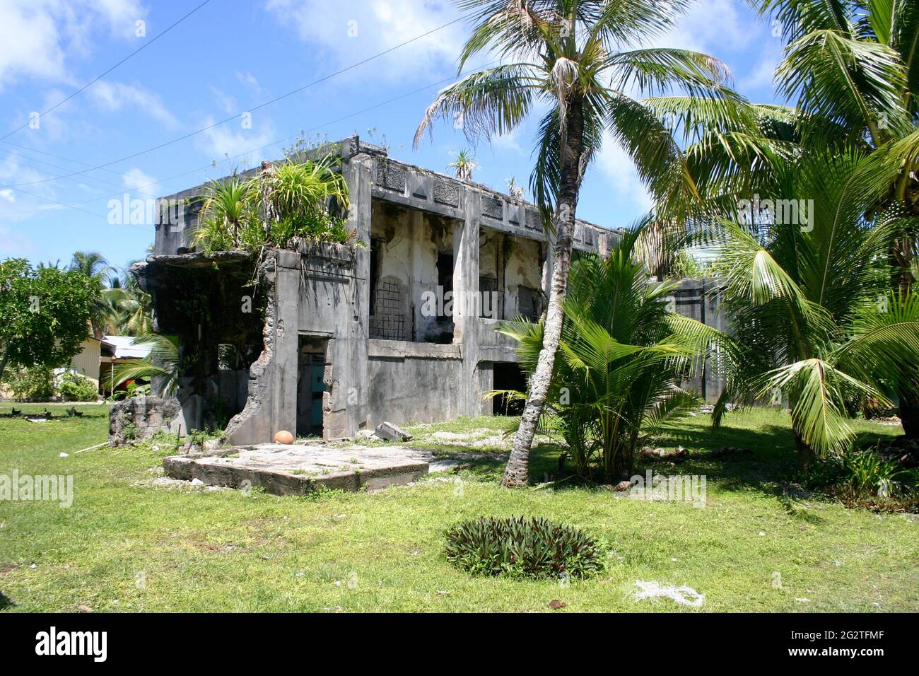 WWII ruin in Jabor, Jaluit, Marshall Islands Stock Photo Alamy