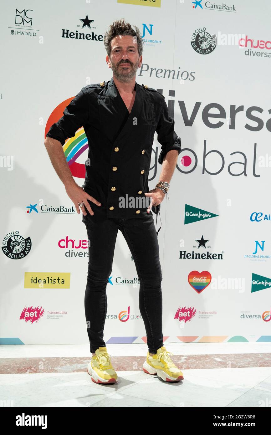 Madrid, Spain. 12th June, 2021. David Valldeperas attends the Diversa awards at the Circulo de Bellas Artes de Madrid. Credit: SOPA Images Limited/Alamy Live News Stock Photo