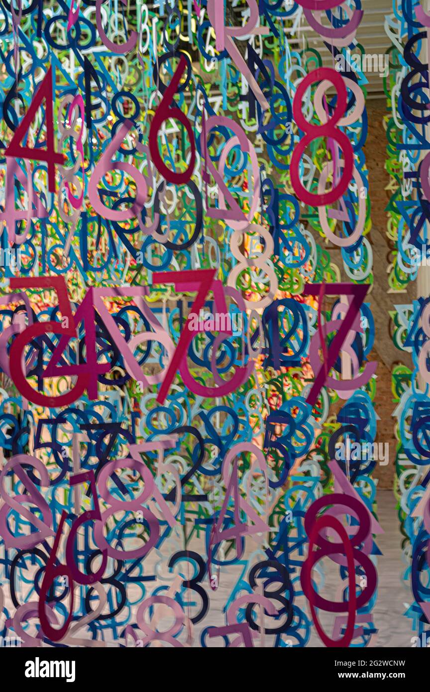 Background of numbers. illustration template for web design or greeting ...