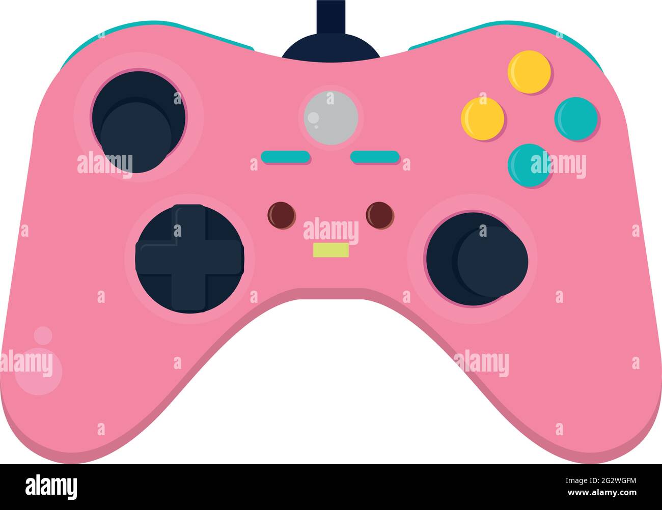pink game controller on background Stock Vector Image & Art Alamy