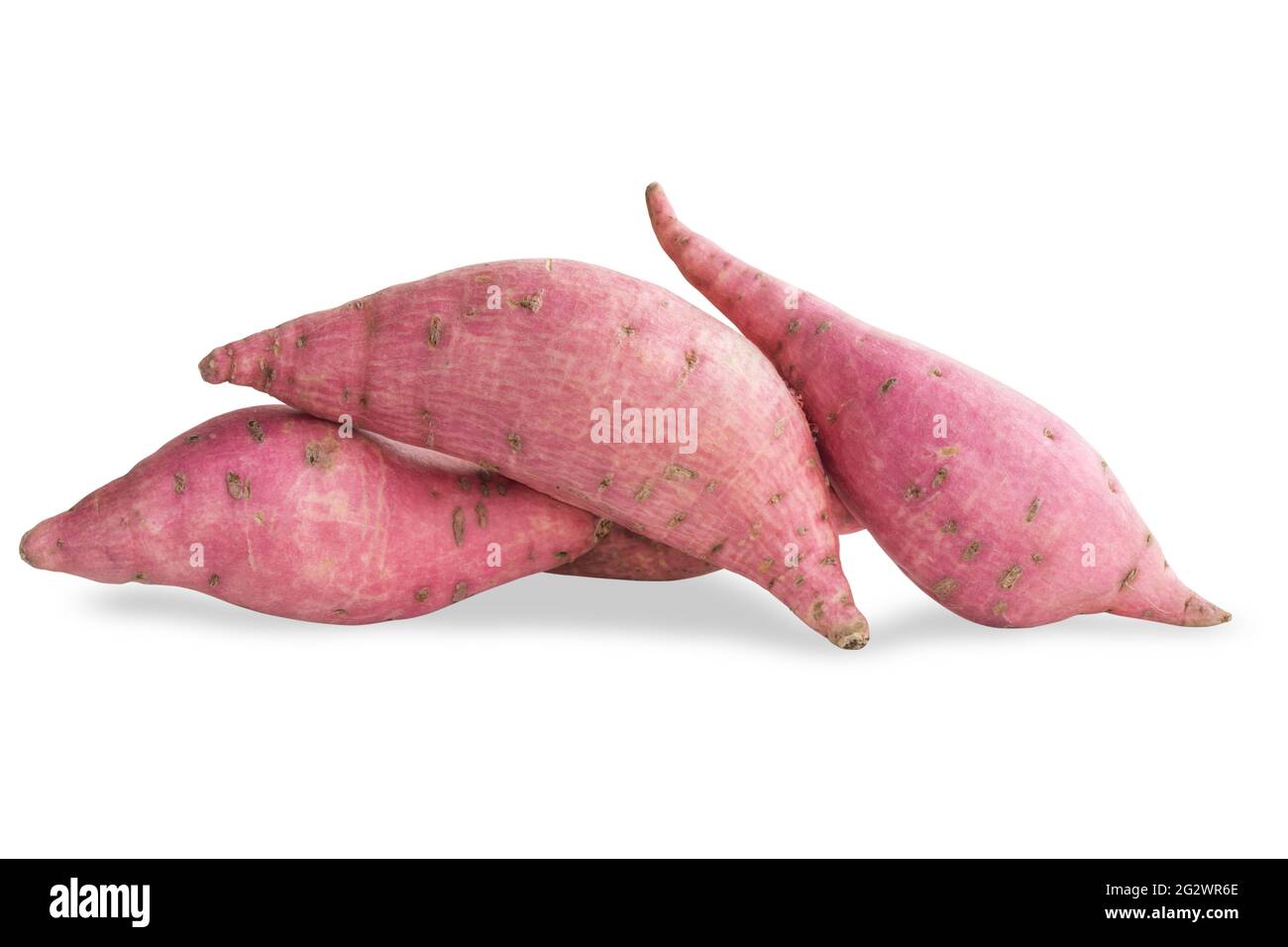 Sweet potato isolated on white background, Clipping path Stock Photo