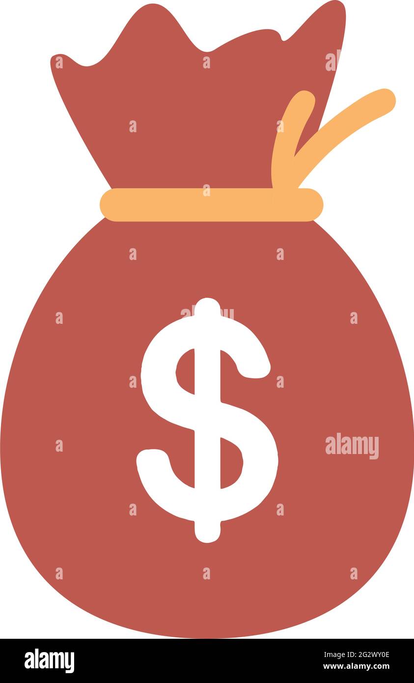 money bag dollar isolated icon Stock Vector Image & Art - Alamy