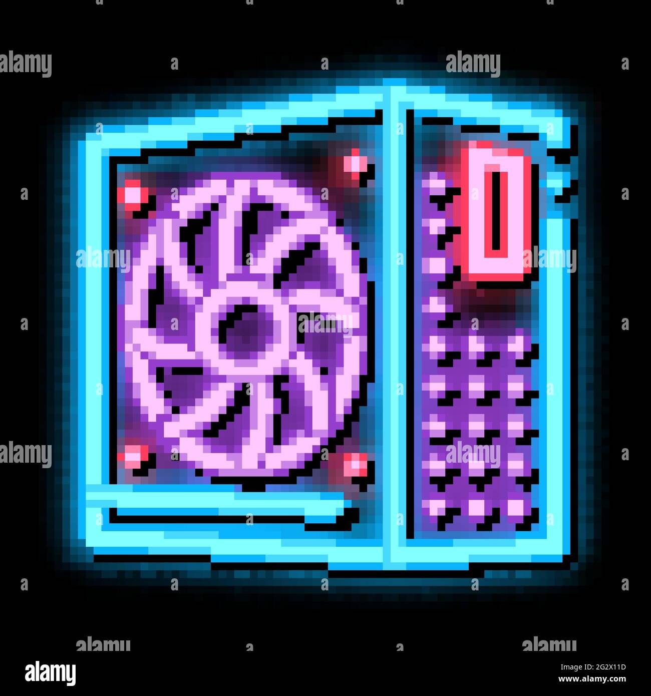 power supply neon glow icon illustration Stock Vector Image & Art - Alamy