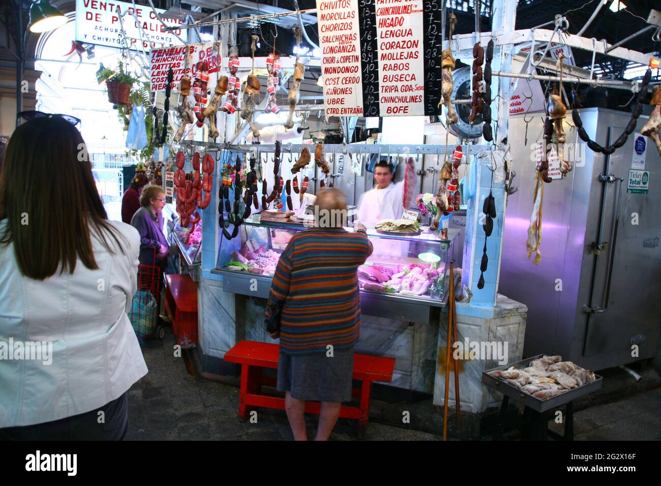 Street scenes from Buenos Aires capital of Argentina Inddor San Telmo