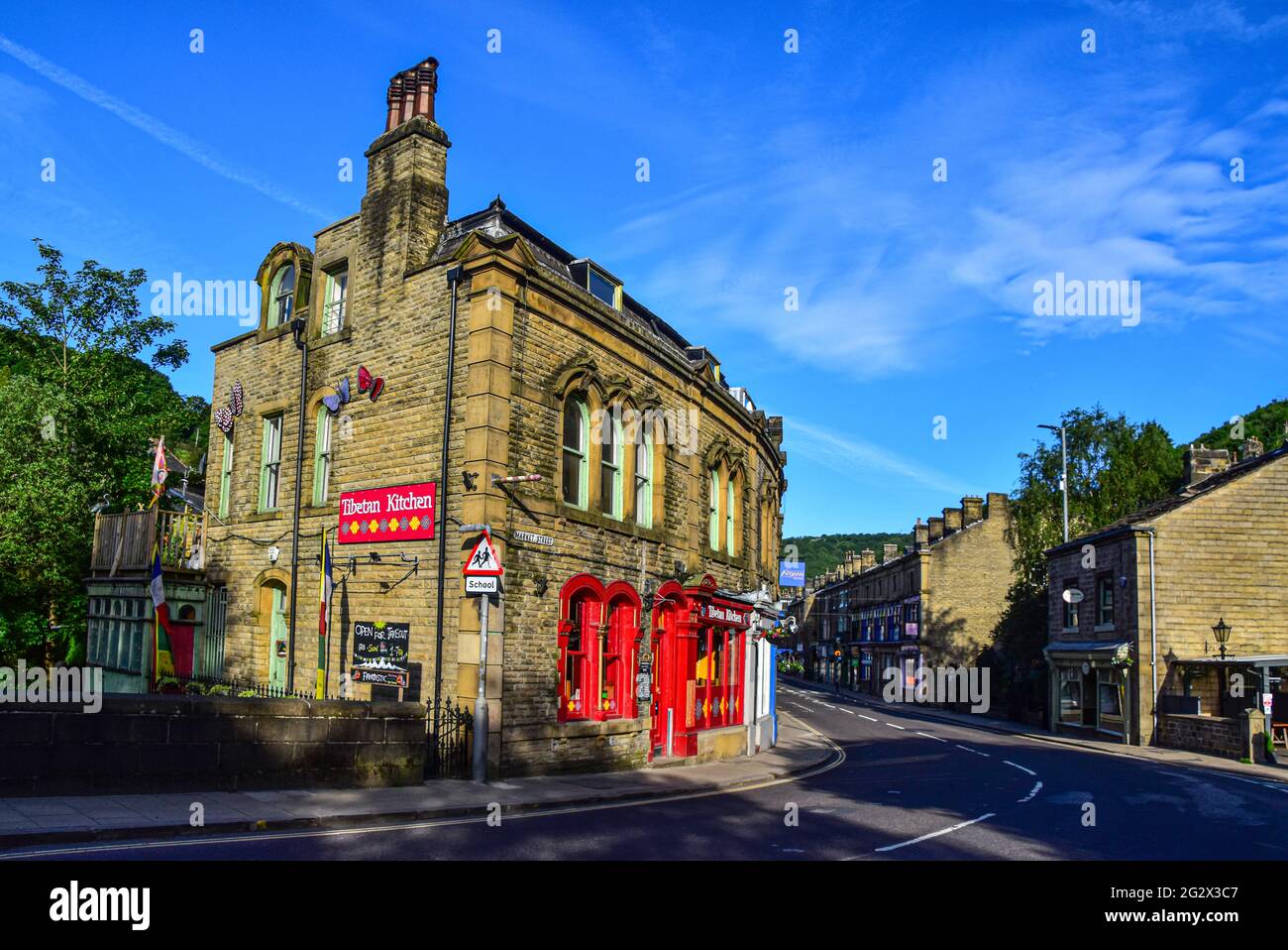 Market Street, Hebden Bridge, Calderdale, West Yorkshire Stock Photo Alamy
