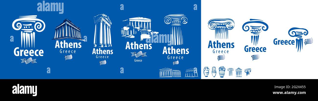 Athens Element A set of vector illustrations of elements of the architecture of Athens ...