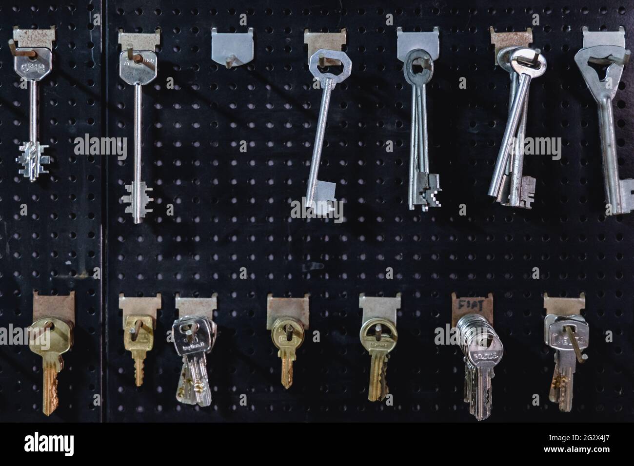 Locksmith key maker tools Stock Photo by pedrulito