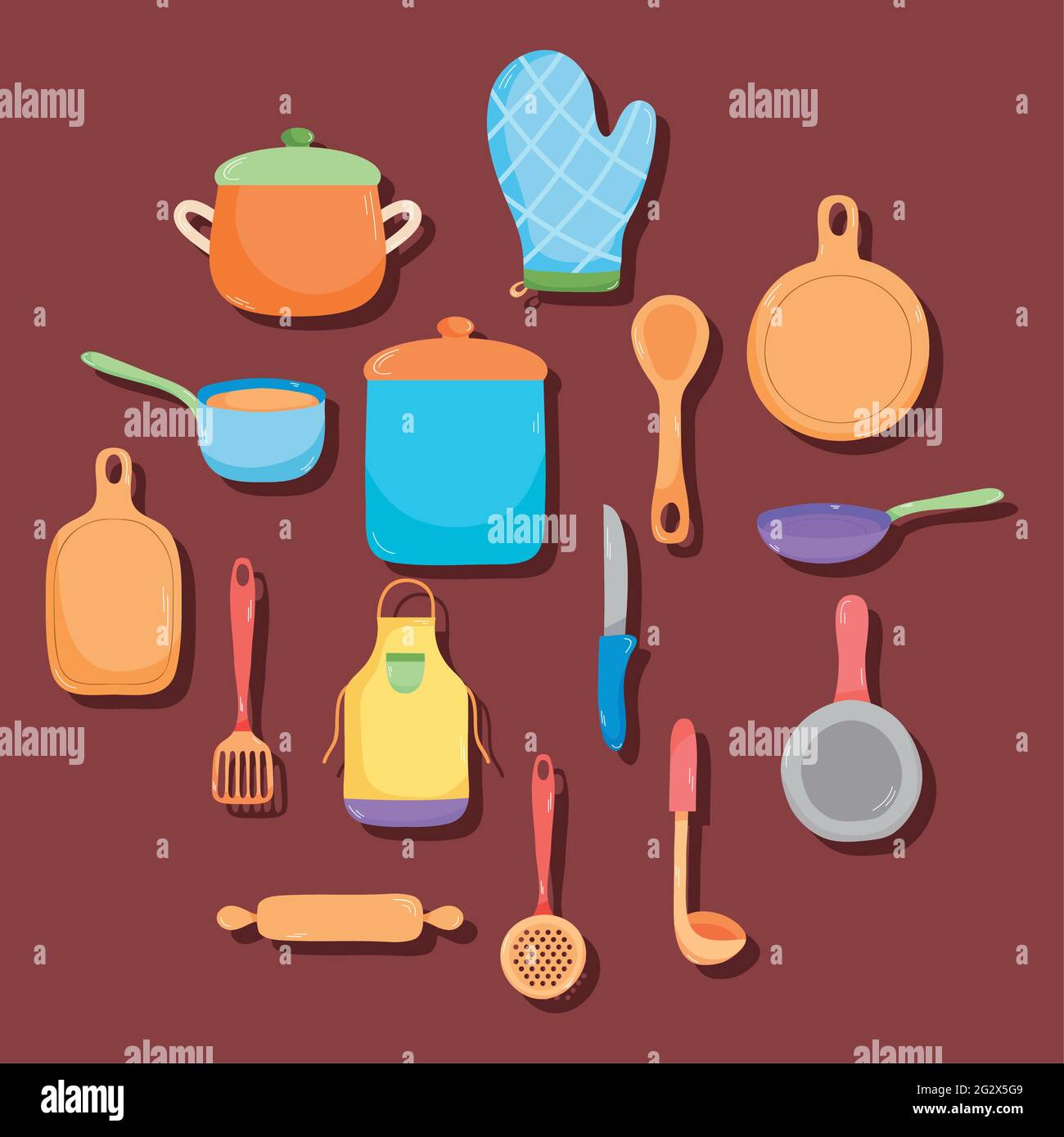 cooking utensils icon collection design Stock Vector Image & Art Alamy