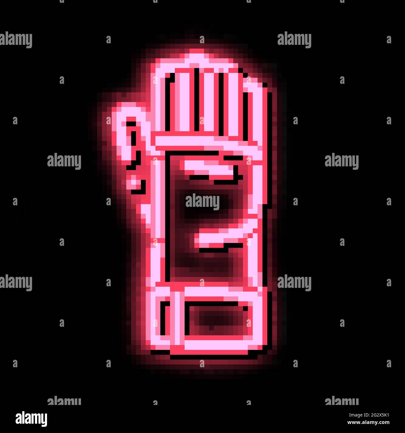 driver glove neon glow icon illustration Stock Vector Image & Art - Alamy
